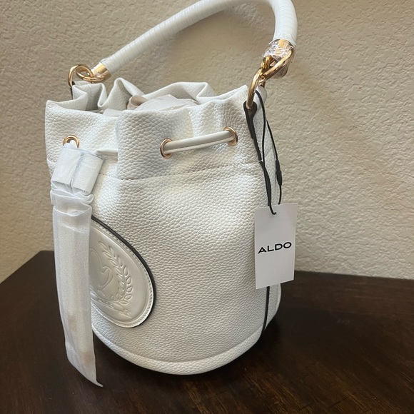 Aldo Berabrinax White Bucket Bag - Picture 5 of 10